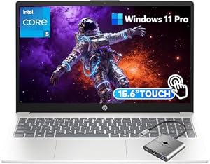 HP 15.6" FHD Touchscreen Laptop, Intel Core i5-1334U(Up to 4.6GHz) 32GB RAM 1TB SSD, Windows 11 Pro WiFi6 Windows AI Microsoft Copilot w/GM Accessory for Business and College Students