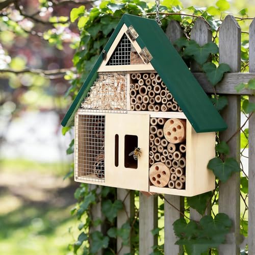 Structure extérieure pour stimuler la pollinisation et nid de tige suspendu écologique - 8