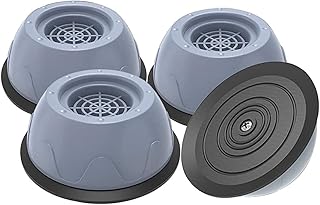 Lot de 4 patins en caoutchouc anti-vibrations pour machine à laver et sèche-linge