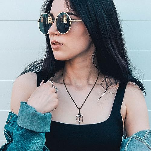 Hisatan Poseidon Trident Pendant Stainless Steel Ancient Greece Amulet Necklace for Men, Gift for Sailor4