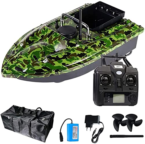 Bateau d'appât télécommandé pour pêcher la carpe en grand lac avec bac de charge 1.5Kg