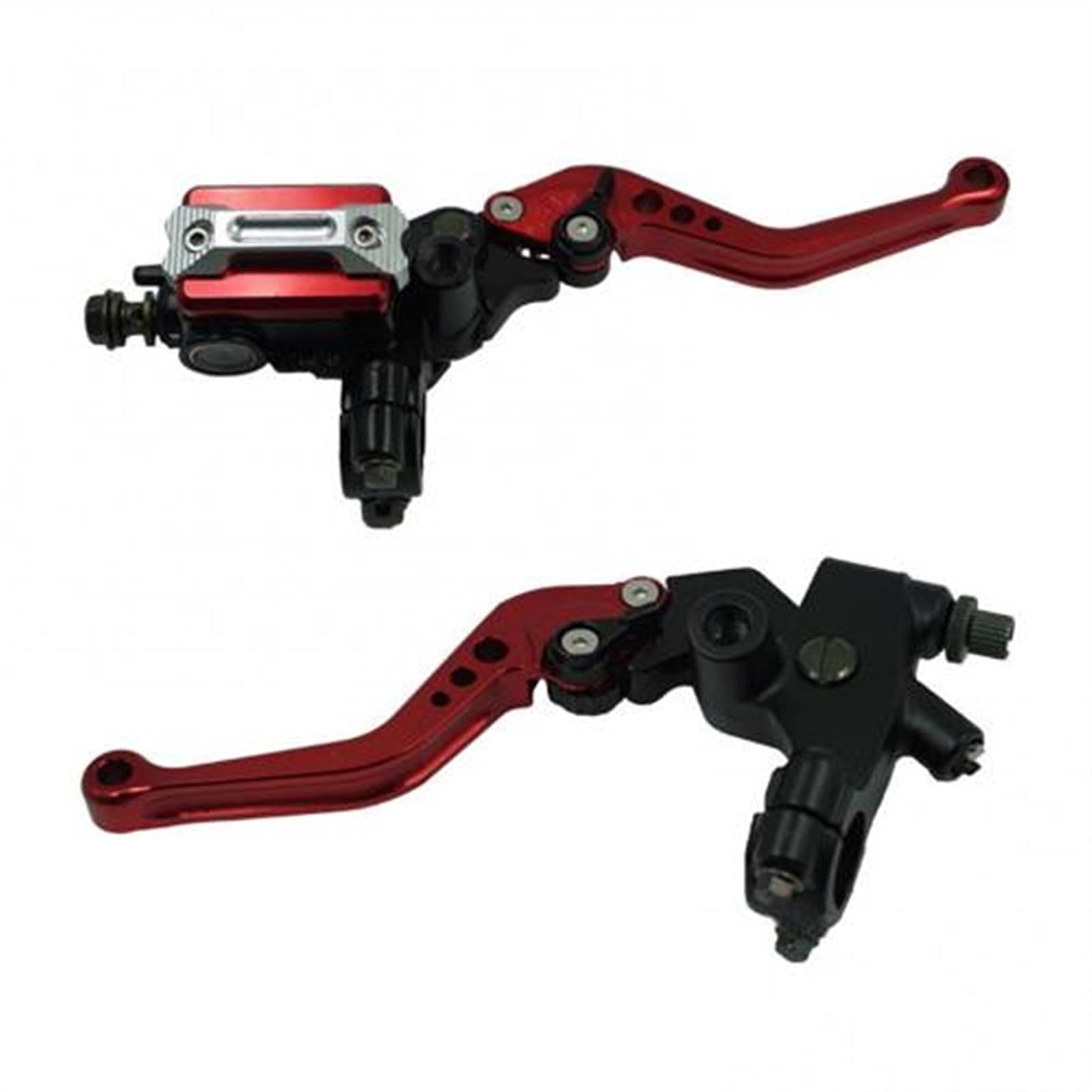 2pcs 22mm. Cnc. Leve del freno a mano della pompa del freno del freno del disco idraulico della pompa del freno (Color : A Red)