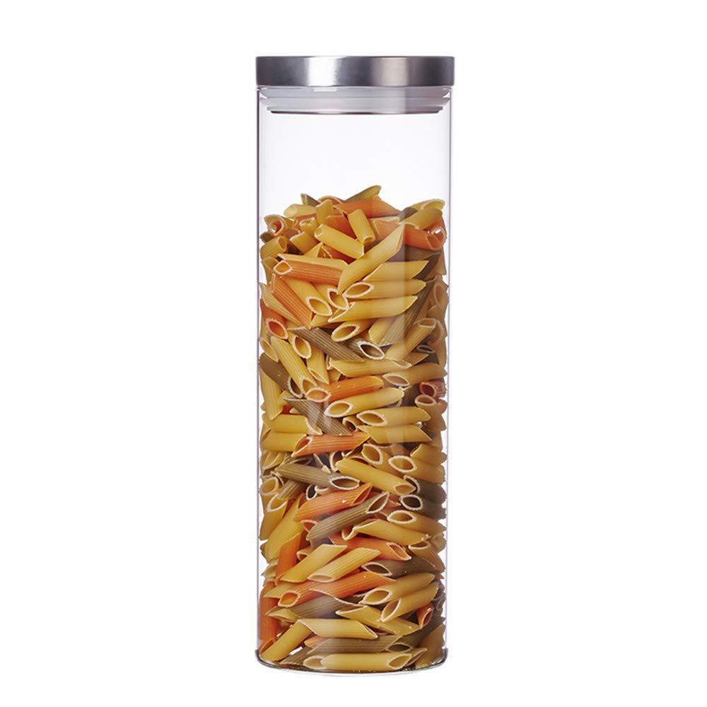 Contenitore Contenitori Alimentari, Contenitori per la Conservazione degli Alimenti con Coperchi Ideale per zuccheri, Biscotti, Farine, Spaghetti, Cereali e Spumanti Durevole, 1850ML