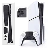 TALONGAMES PS5 Slim用 本体保護フィルム フロントミドル保護ステッカー 両エディション対応 (ハニカム ブラック)