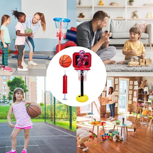 Aro de baloncesto para habitación infantil regulable que soluciona el aburrimiento 4