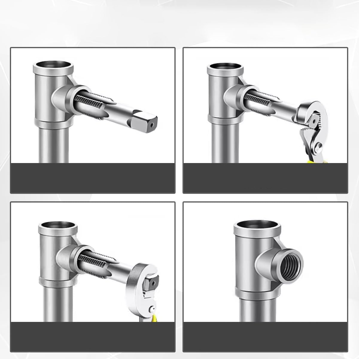 Set di maschi per tubi, maschi da taglio, fresa per filettature in acciaio al carbonio, Gewindeschneider 1/2 zoll Innengewinde, filettatura interna per collegamento tubi dell'acqua