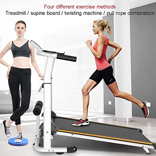 Treadmill,Mechanical Treadmill Folding Multifunctional Mini Treadmill Silent Walking Treadmill Home Treadmill Fitness Weight-Loss,for Men and Women - Afbeelding 6
