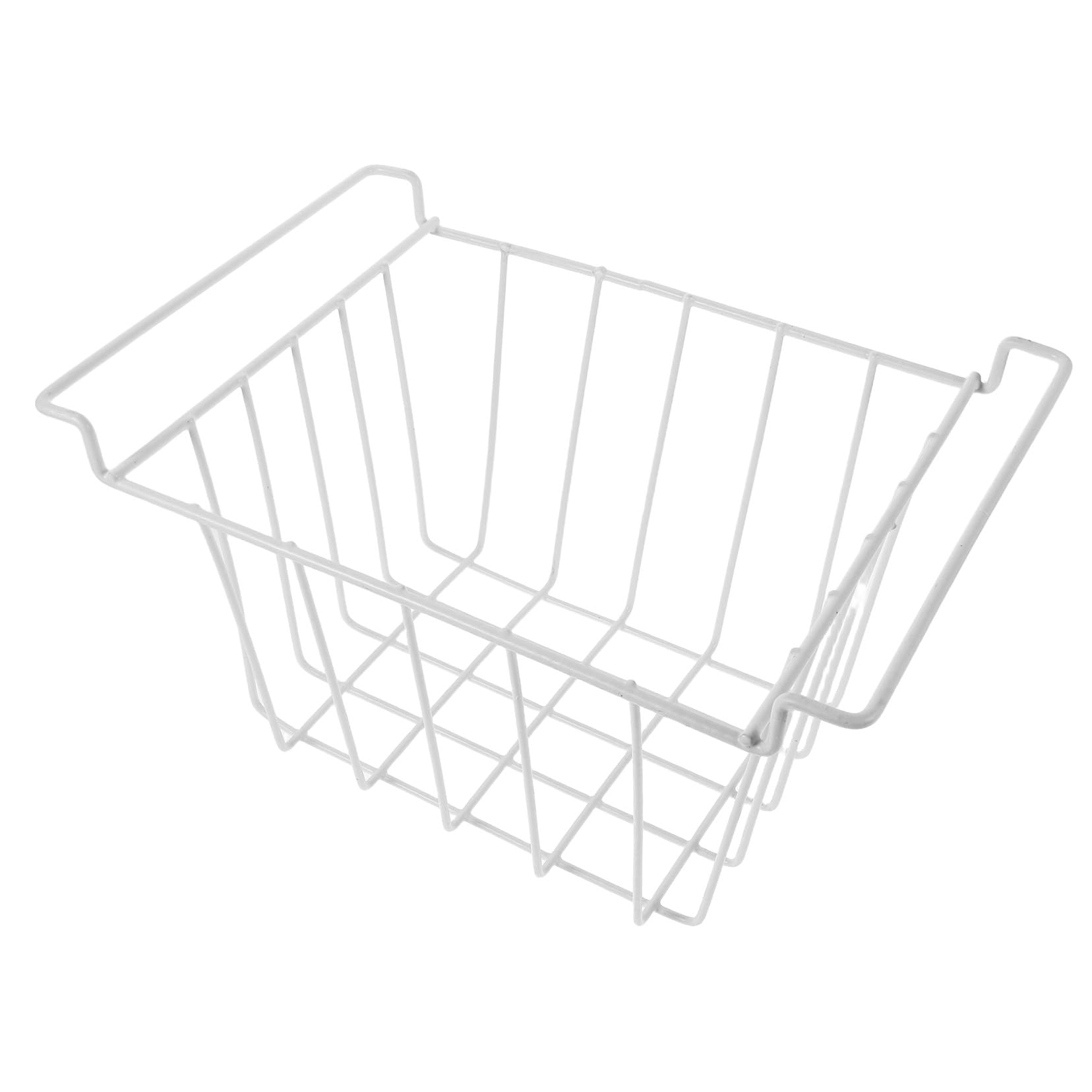 Cesta de Congelador Colgante de Hierro Blanco para Alimentos