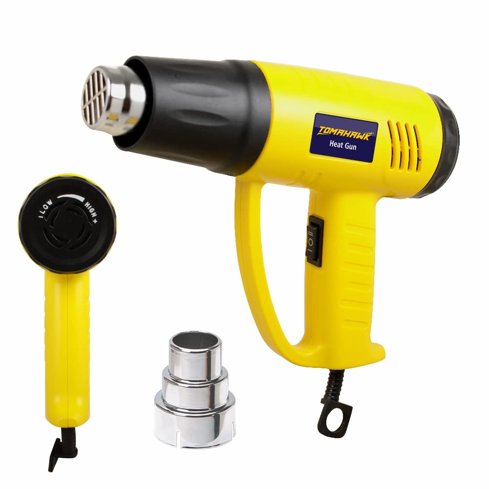 TOMAHAWK® T4000 Heat Gun with Nozzle, 2000W | Variable Temperature (190°C - 700°C) Professional Plastic Heat Gun with 2-Speed Heat Sealer Gun for Welding, Molding Plastics, Repairing Roof (B0BF8VM9XZ) Amazon Price History, Amazon Price Tracker