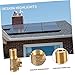 NAMOARLY Brass Tee Type Gas Adapter Connector Fitting for Industrial Applications Heavy Duty Brass Joints with Screw Thread Design for Secure Installation and Long Term Use