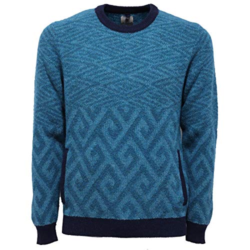 Pull turquoise homme en laine idéal pour vos sorties citadines