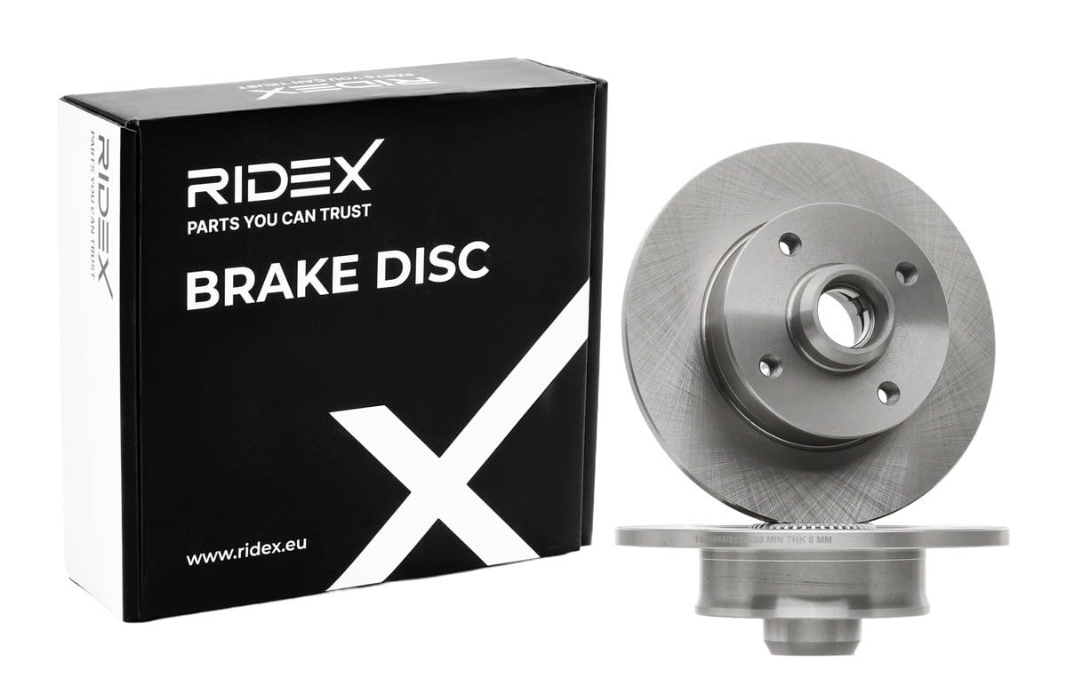RIDEX 82B1102, 2 szt Tarcze Hamulcowe tył 225,5mm Kompatybilny z VW PASSAT Variant 3A5, 35I Polo Hatchback 6N1 Golf 2 19E, 1G1 QUANTUM Golf 3 Cabrio 1E7