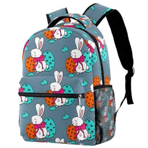 Sac à dos motif œufs de Pâques multicolore, cadeau idéal pour adolescents