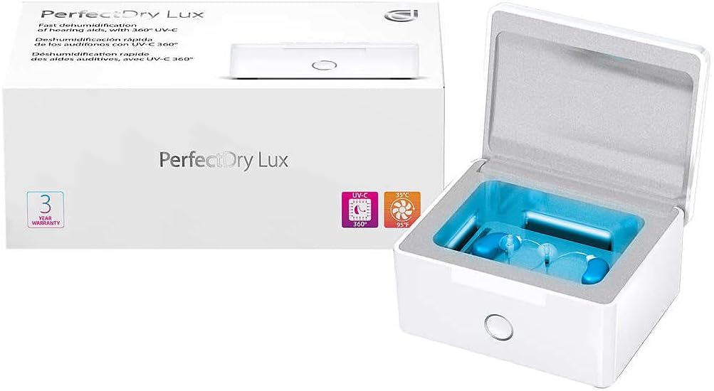 PerfectDry Lux, Hearing Aid Cleaner and UVC Dehumidifier Amazon.ca Health & Personal Care