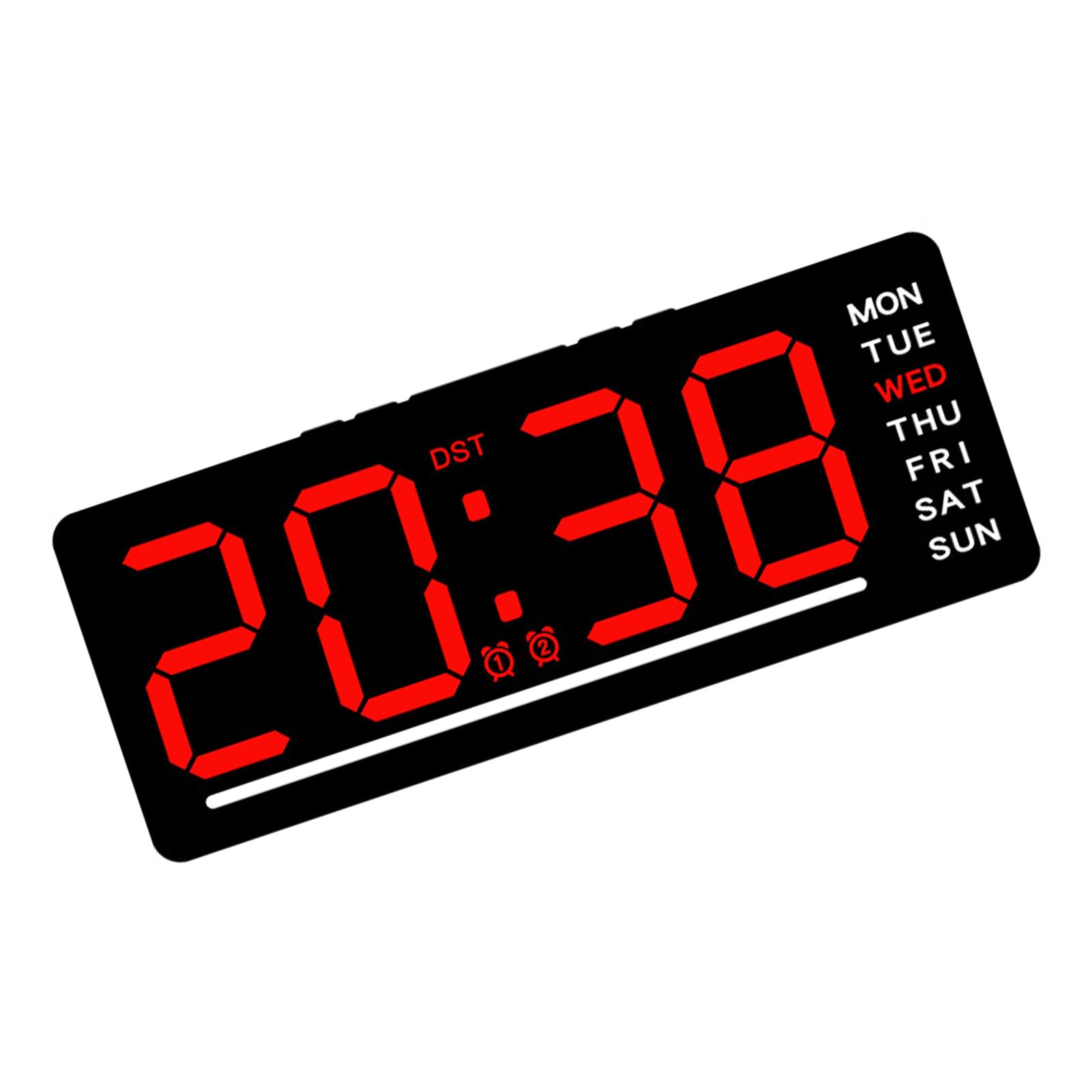 Buxuaaaa Functional Digital Clock with DC5V1A Power Supply and Battery for Reliability Timekeeping in Any Setting Alarm Clock LED Display