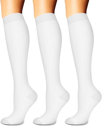 SunFeeling Compression Socks for Women & Men Circulation 3 Pairs - Best Support for Athletic Running Nurses Recovery Travel