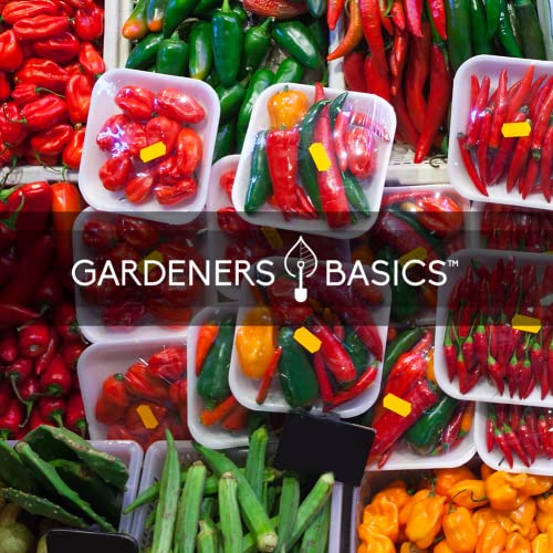 Gardeners Basics, Hot Pepper Seeds for Planting Ghost Habanero - 5 Varieties Pack Ghost Pepper Seeds, Red, Orange, Yellow, White Habanero Seeds for Planting in Garden Non GMO, Heirloom Peppers Seeds - Image 5