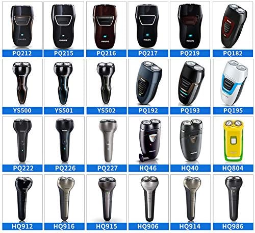 TYZEST Hq56 3 Pcs Replacement Shaver Head for Philips Norelco Hq55 Hq4+ Hq3