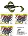 (3) Bags Strike King Rage Tail 5' Smokin Rooster Watermelon Red Flake RGSR-18