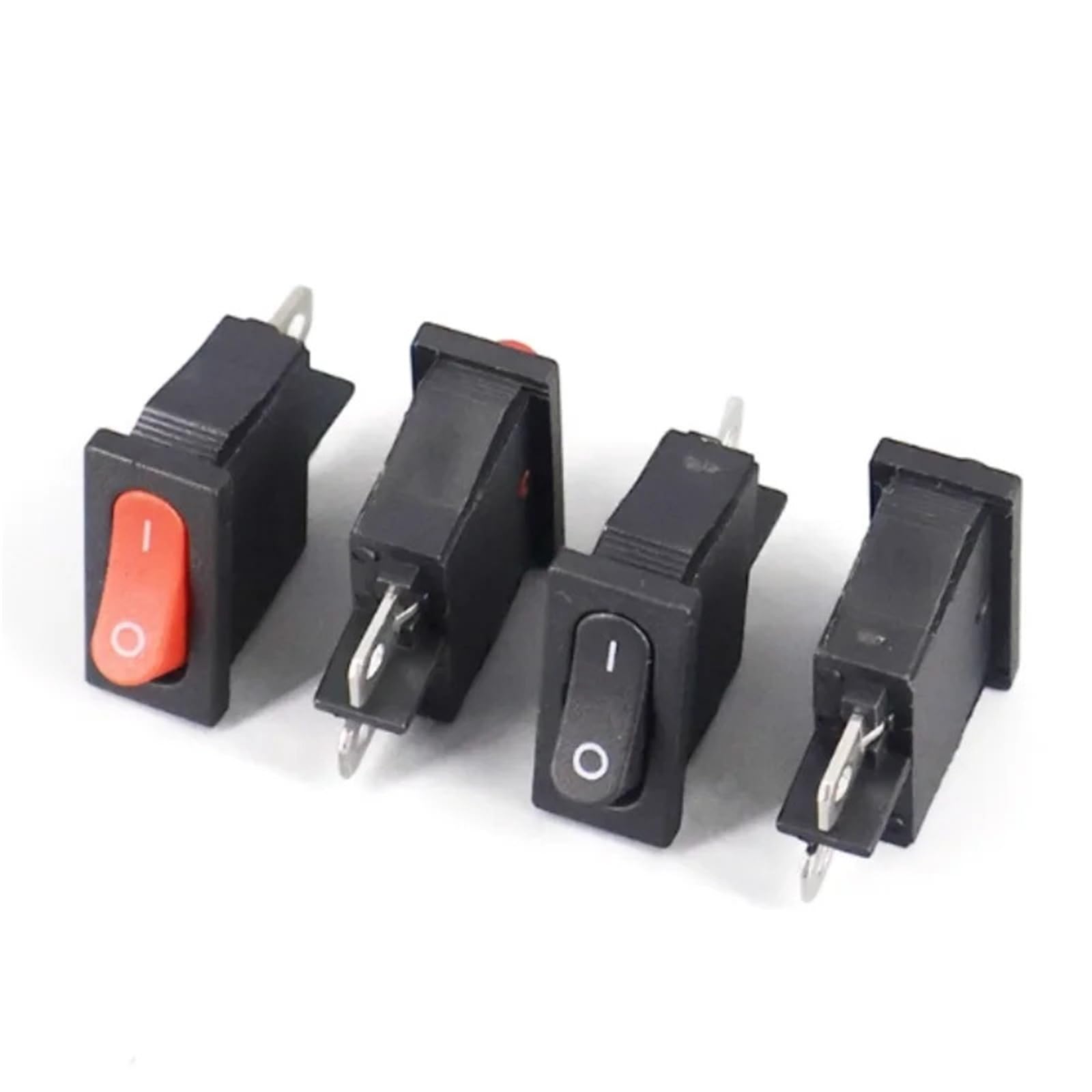 Interruptor de panel KCD1-110 de 2 pines negro con estructura robusta de alta resistencia 2
