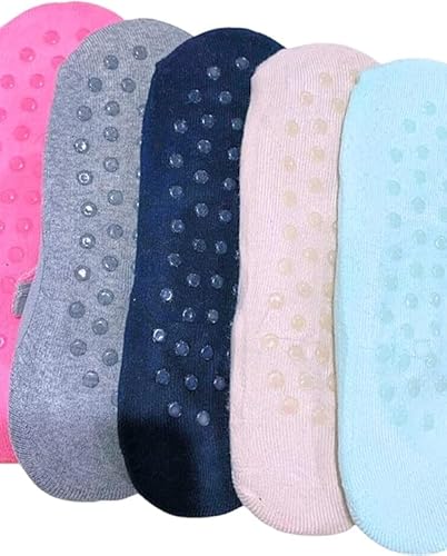 Meia feminina sapatilha antiderrapante yoga lisa (35 ao 41) (bege)