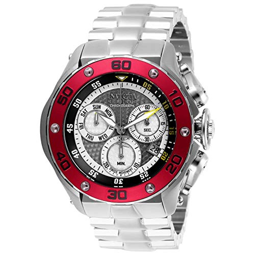 Invicta Men's Reserve Quartz Stainless-Steel Strap, Silver, 26 Casual Watch (Model: 26568)