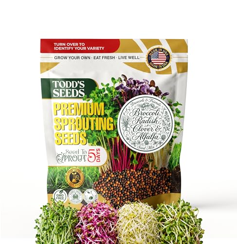 Todds Seeds Broccoli & Friends Mix 1/4 lb - Broccoli Alfalfa Radish Clover