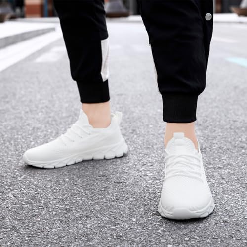 Image of Mens Slip On Walking Shoes Non Slip Running Shoes Lightweight Breathable Tennis Sneakers Fashion Casual Gym Trainers