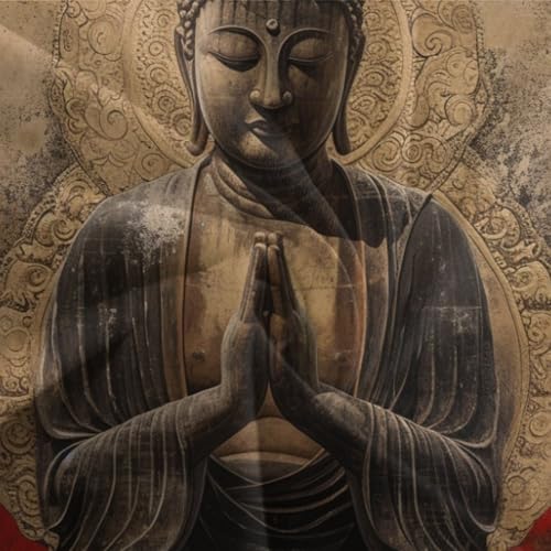 Linge de lit Bouddha pour chambre zen parure microfibre 3 pièces - 7