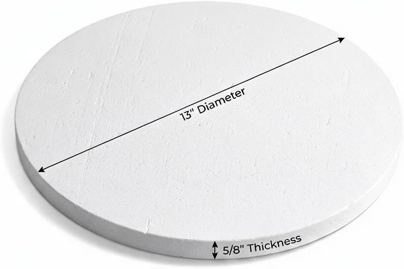 13" Round Kiln Shelf 5/8" Thick for Pottery Firing