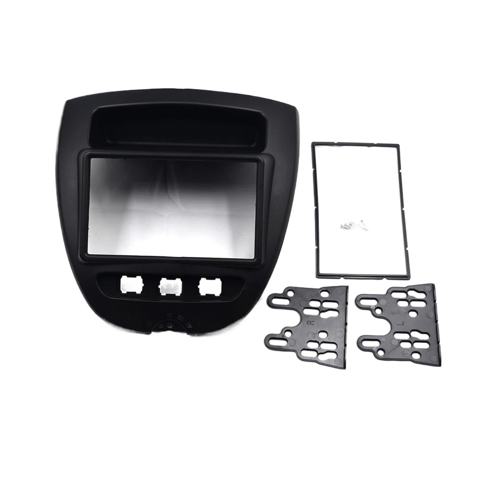 Cadre Voiture Stéréo Pour Citroen C1 2005-2014 Cadre De Radio DVD De Voiture Kit De Tableau De Bord Panneau Stéréo 7 Pouces Double 2 Din Façade Autoradio