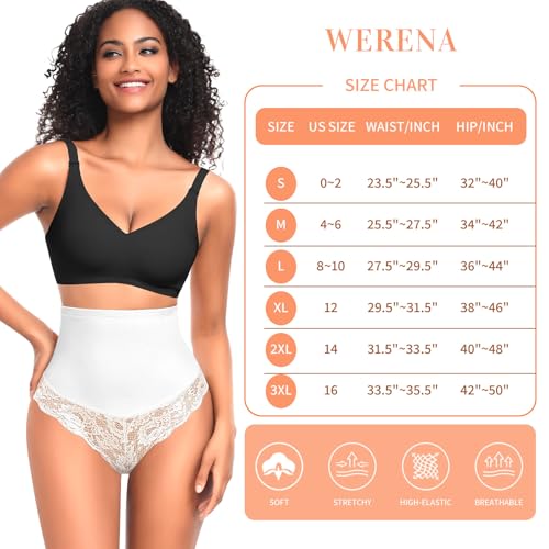 Image of Werena Thong Shapewear for Women Mid High Waisted Shaper Panties Girdle