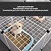 Pet Fence Portable Easy Assembly Translucent Plastic Cat Dog Enclosure for Small Medium Pet (6 Pieces L)