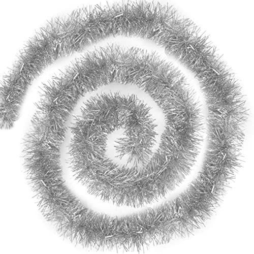 4X Weihnachten Lametta Girlande Weihnachtsbaum Ornamente Metallisch...