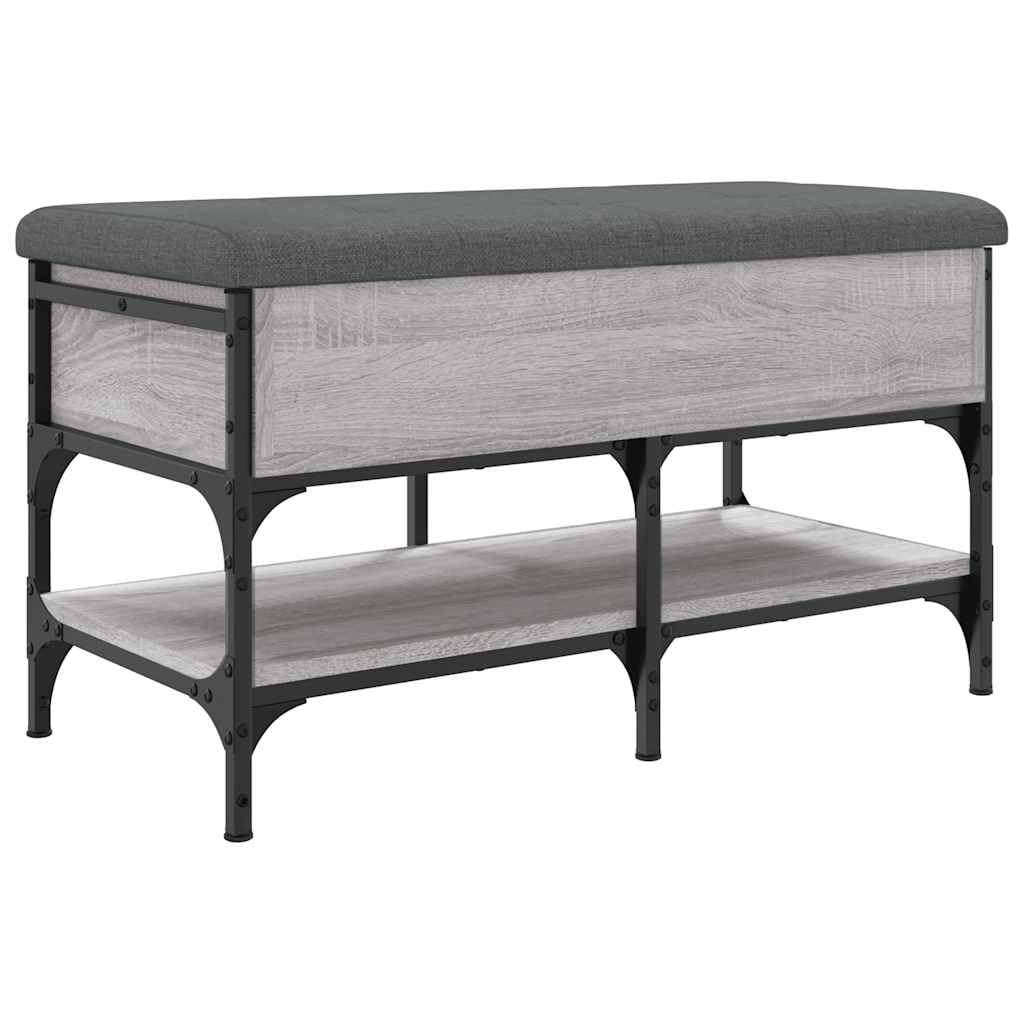Banc à chaussures gris Sonoma en matériau du bois haut de gamme