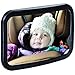Baby Mirror For Car -Baby Car Mirror - For Rear Facing Car Seat- Wide Angle View, Adjustable Mirror w/ Shatterproof Glass, Crystal Clear Reflection, Heavy Duty Safety Straps-Perfect Baby Shower Gift!