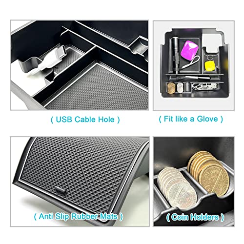 Image of CDEFG for 2022 2023 2024 2025 2026 Frontier Pickup Truck Center Console Organizer for 2026 2025 Nissan Frontier Armrest Storage Box 2022-2026 Frontier Truck Accessories
