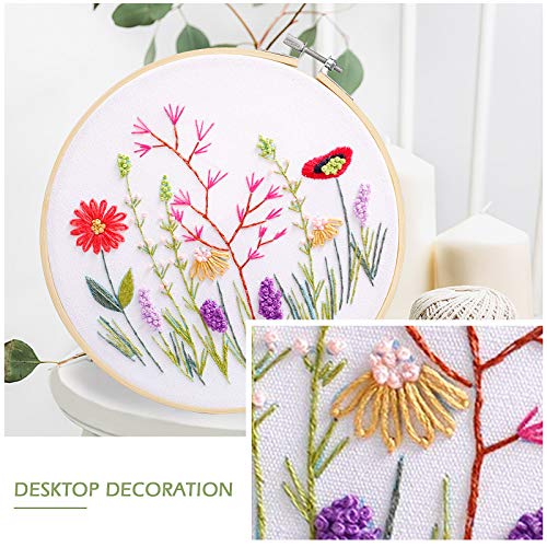 image for Foloda Embroidery Kit with Pattern and Instructions，Hand Cross Stitc