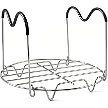 Steamer Rack Trivet with Heat Resistant Silicone Handles for Instant Pot Pressure Cooker Pot for 5/6qt