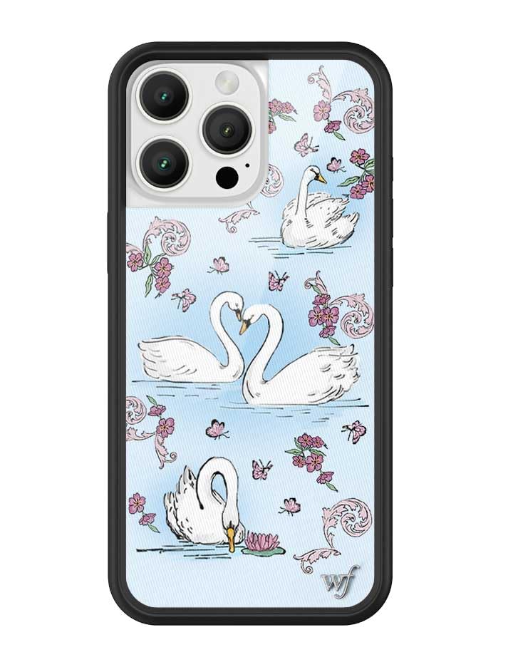 Image of Wildflower Cases - Compatible with iPhone 16 Pro Max | Protective Bumper, 6.5ft Drop Test Certified, Women Owned Small Business | Swan Lake