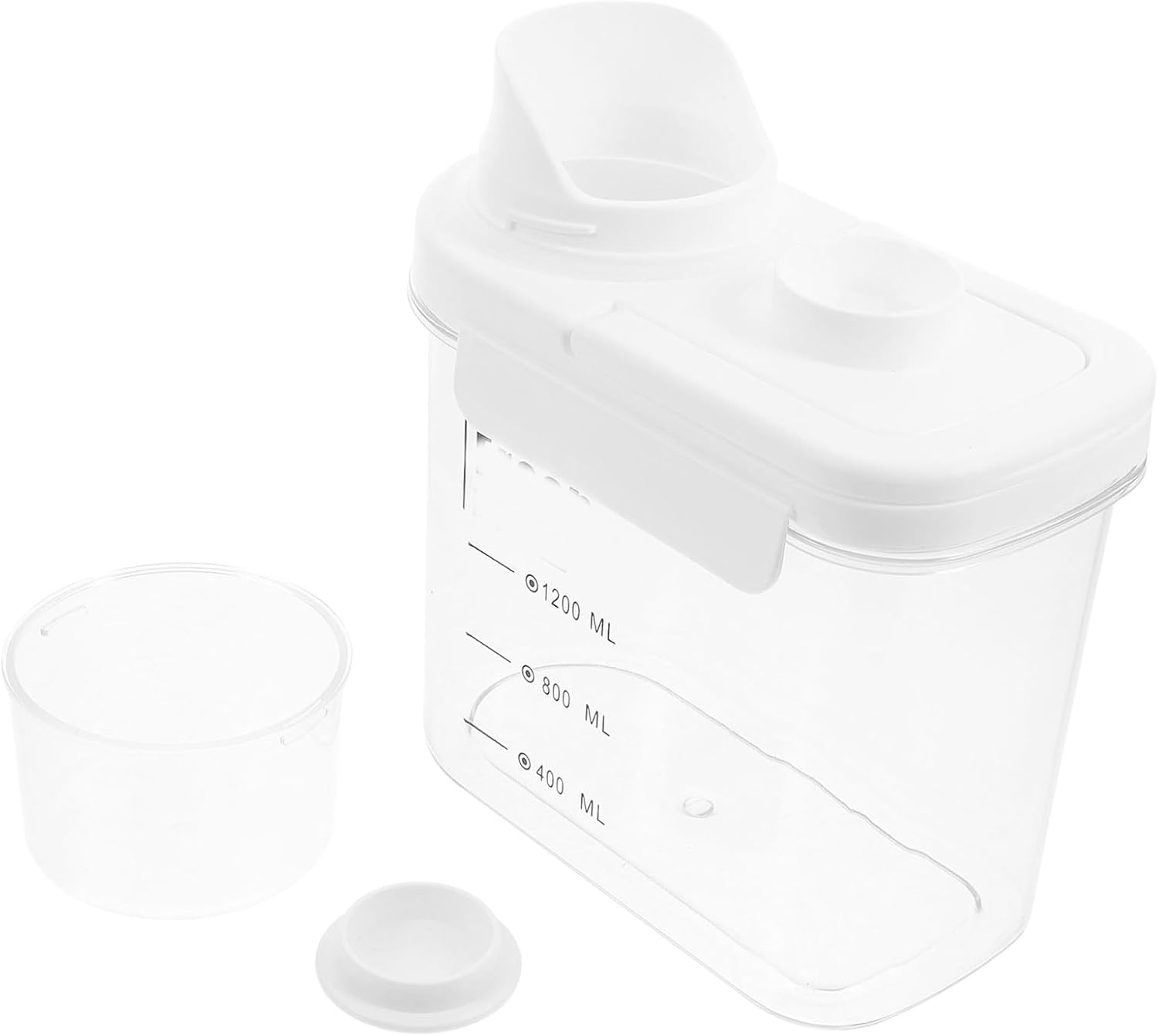 Airtight Rice Storage Bucket 2.8l Food Storage Container White for Kitchen Pantry Organization