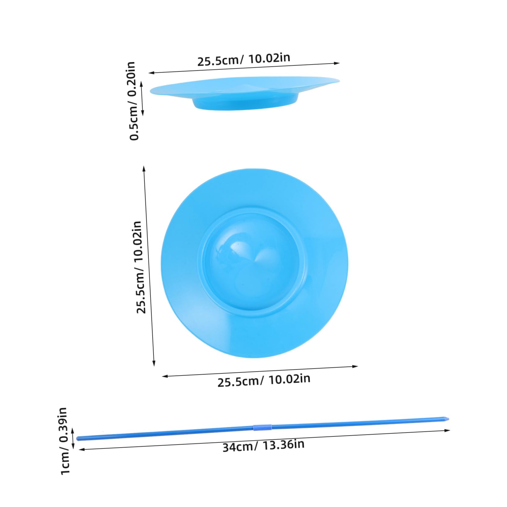 JOINPAYA Juggling Props Set Circus Juggling Stick Spinning Plate Boys and Girls Soft Plates