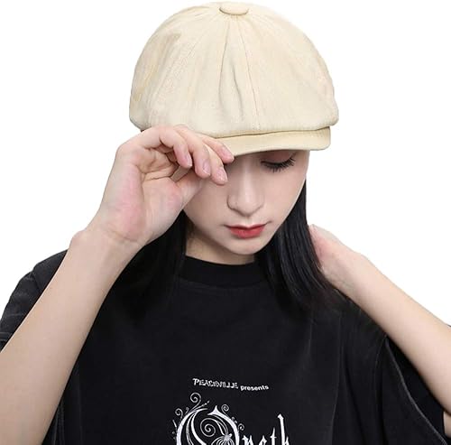 Miniatura 9 de Croogo Ivy Cabbie Cap Hooligan Driver Snap Hat Newsboy - Boina de caza, gorra plana con protección solar para hombre
