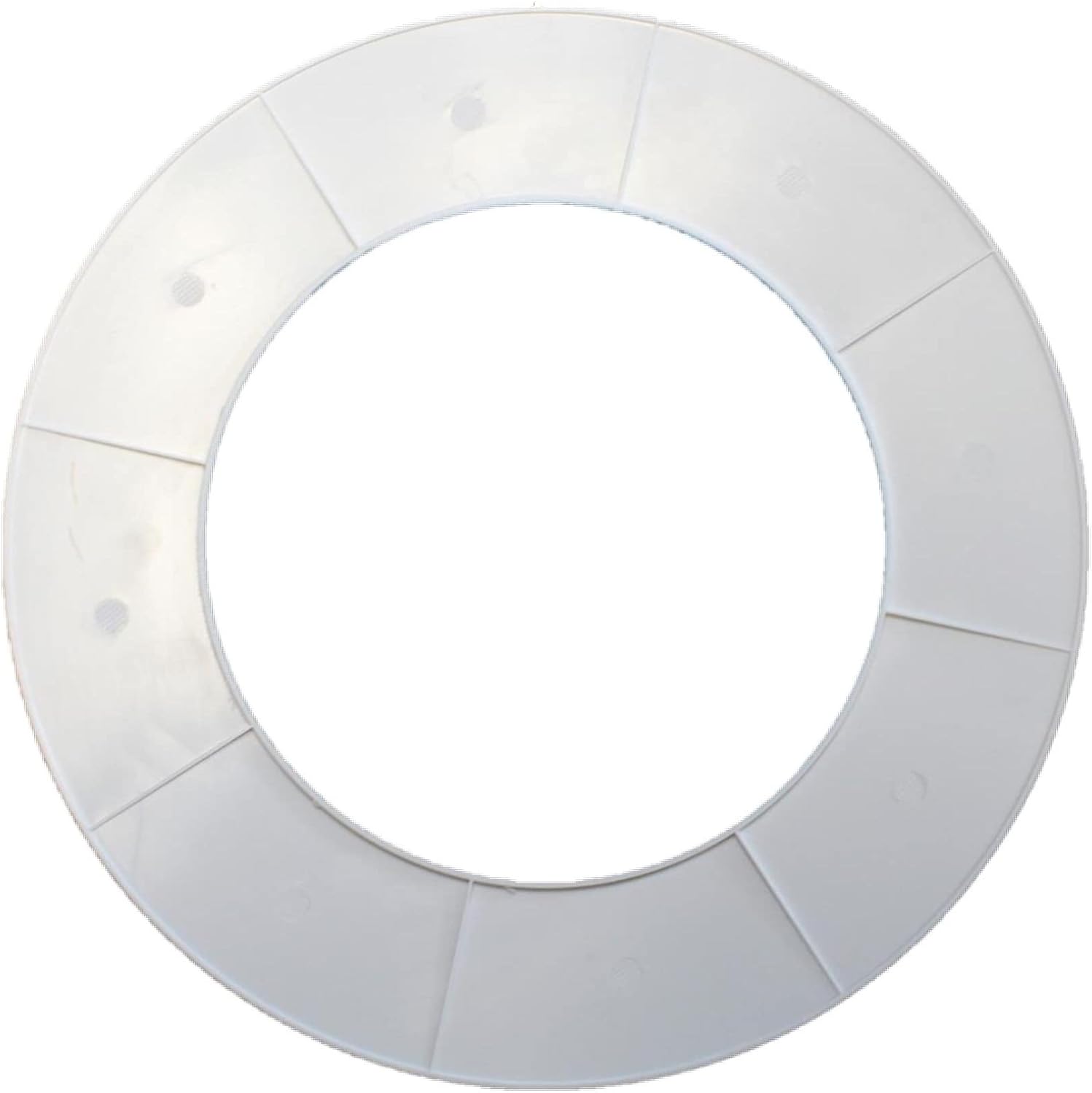 Trim Rings Plastic Ring 10" Inch Recessed Light Ring for Can Lights Lightening Fixture Multi-Colors Black or White (White, 25 Trim Rings)