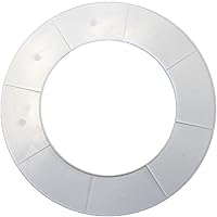 Vista 2 de Anillos de plástico de 10 pulgadas, anillo de luz empotrado para luces de lata, accesorio de iluminación multicolor en blanco o negro