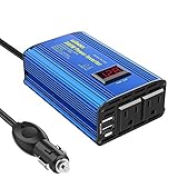 GIANDEL Power Inverter 300W DC 12V to AC 110V Car Converter Adapter with LED Display & 2.4A Dual USB...