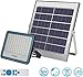 Produktbild 100W LED Solar Flutlicht 176LED Dämmerung bis Morgengrauen Solarbetriebene Straßenlaterne Wasserdicht IP67 mit Fernbedienung