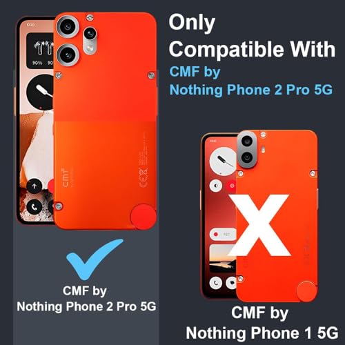 Image of Shockproof Case for CMF by Nothing Phone 2 Pro 5G | Full Camera Protection | TPU Flexible Back Cover for CMF by Nothing Phone 2 Pro 5G (Matte Black)