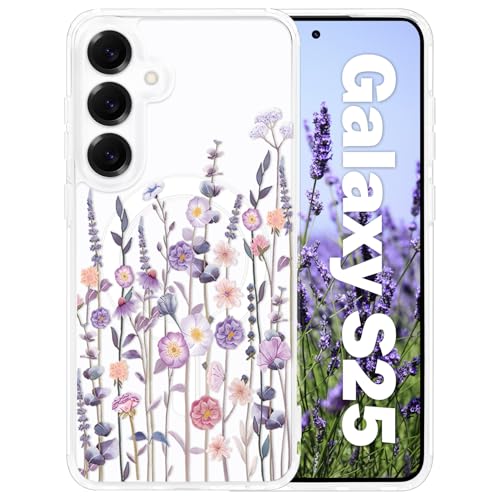 Coque Samsung S25 antichoc magnétique avec dos rigide transparent