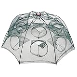 8 Seiten und 16 Löcher: Jeder Eingang des Fischnetzes ist ca. 14 cm.